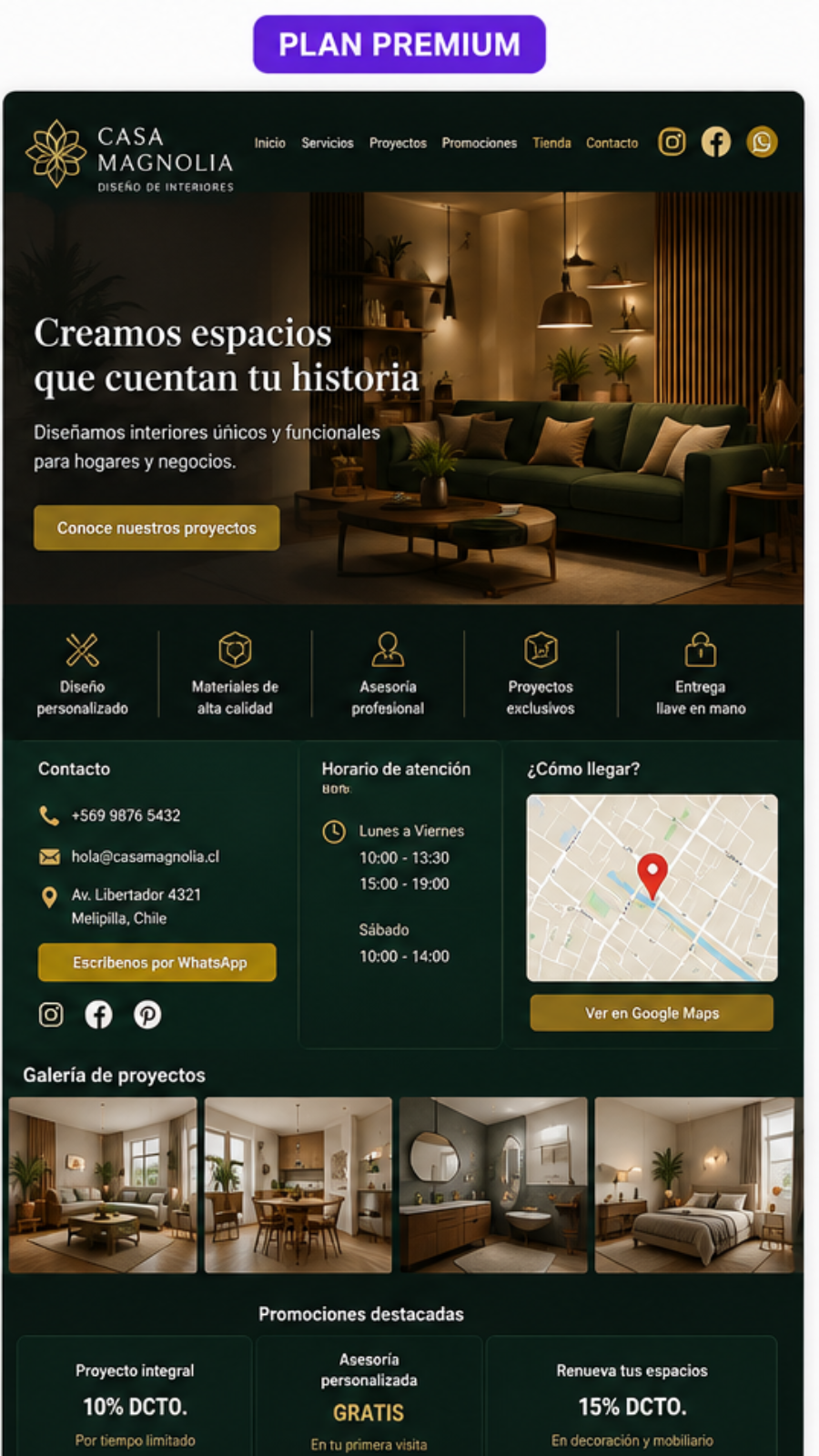 Ejemplo completo del Plan Premium